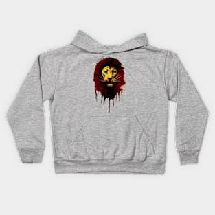 Rebel Lion (Yellow) Kids Hoodie